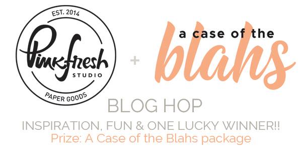 Pinkfresh Studio "A Case of the Blahs" BlogHop // #scrapbooking #layout