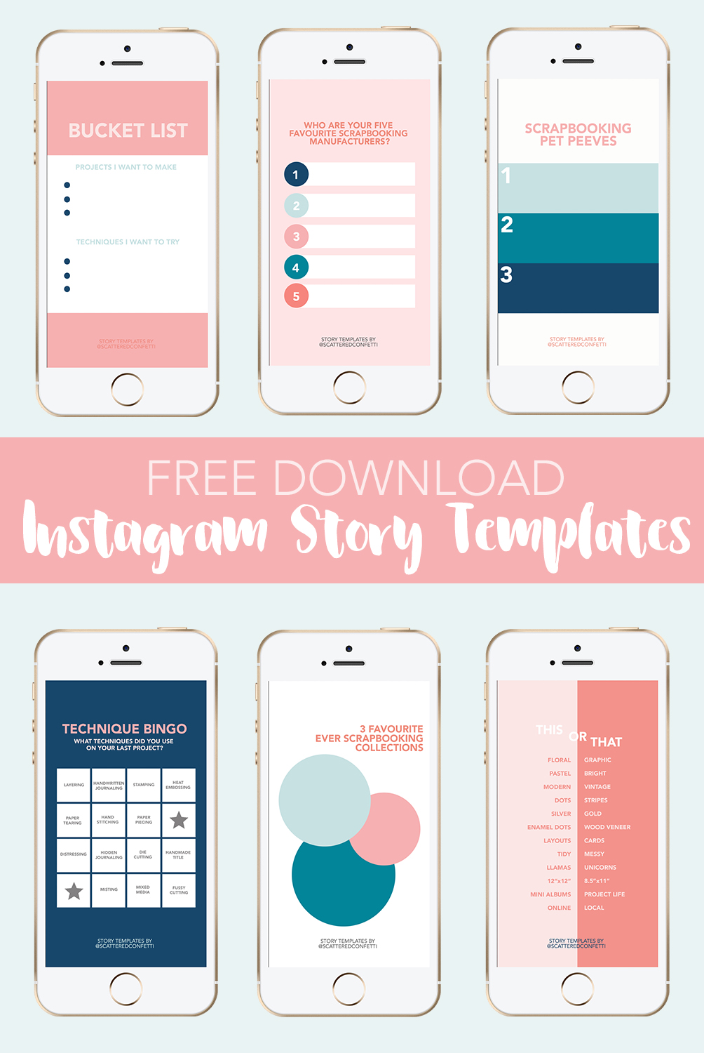 Scattered Confetti Free Download Scrapbooking Related
