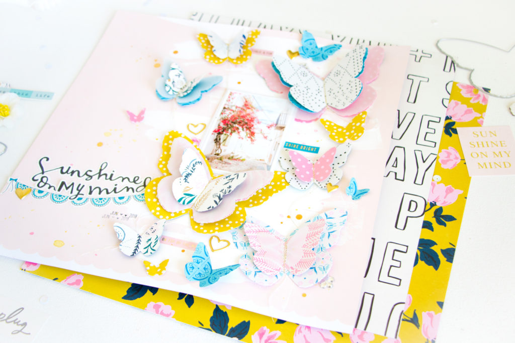 Sunshine on my Mind by ScatteredConfetti. // #scrapbooking #cratepaper #maggieholmes