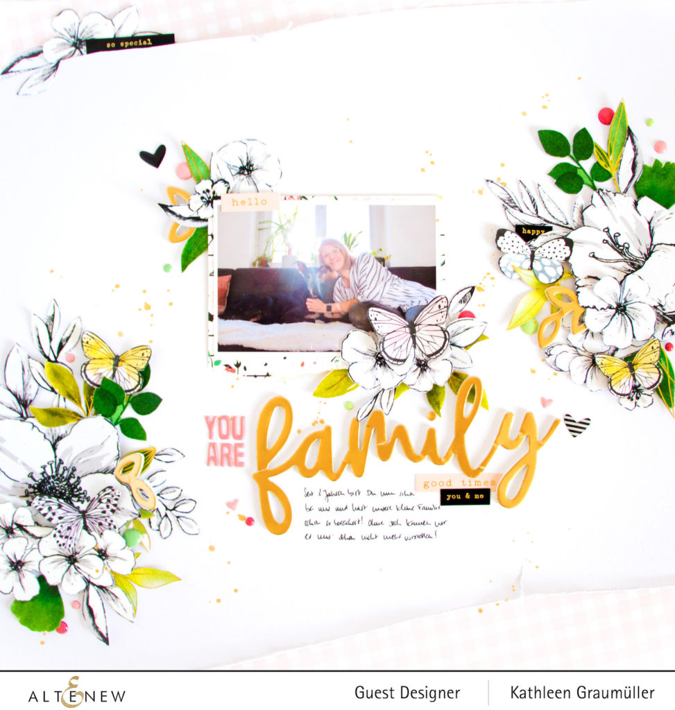 You are Family by ScatteredConfetti. // #scrapbooking #layout #altenew