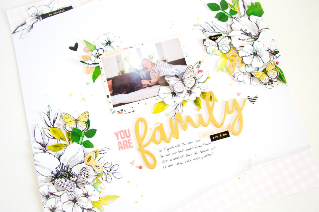 You are Family by ScatteredConfetti. // #scrapbooking #layout #altenew