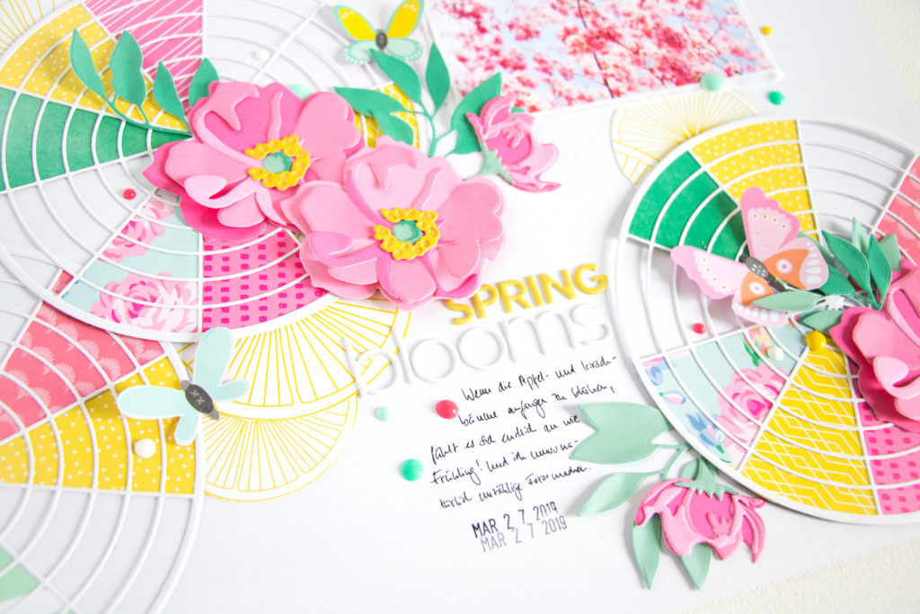 Spring Blooms by ScatteredConfetti. // #scrapbooking #altenew #diecutting