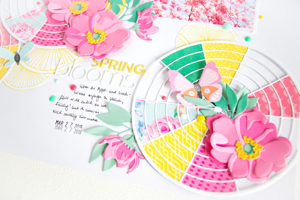 Spring Blooms by ScatteredConfetti. // #scrapbooking #altenew #diecutting