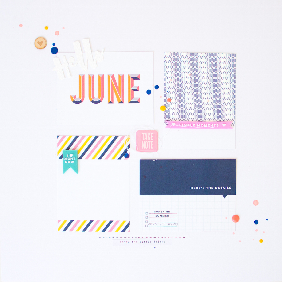 June Layout by ScatteredConfetti.