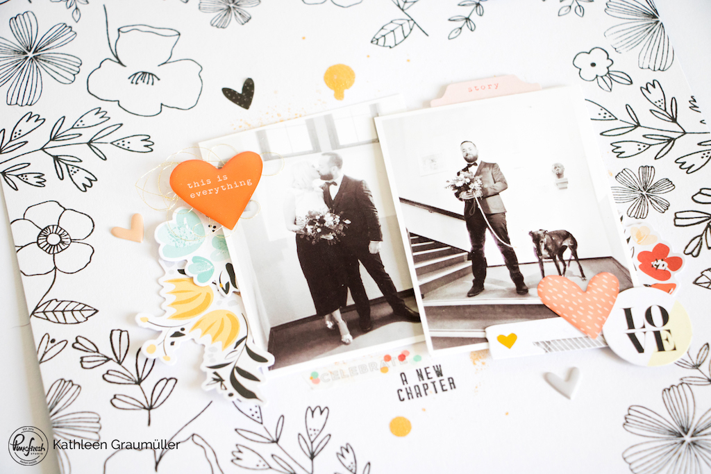 A New Chapter by ScatteredConfetti for Pinkfresh Studio Designer Spotlight. // #scrapbooking