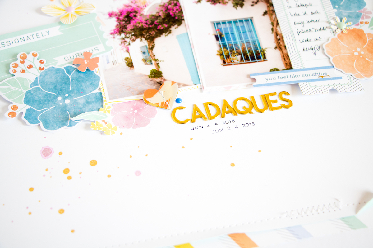 Beautiful Cadaqués by ScatteredConfetti. // #scrapbooking #pinkfreshstudio #simplesweet