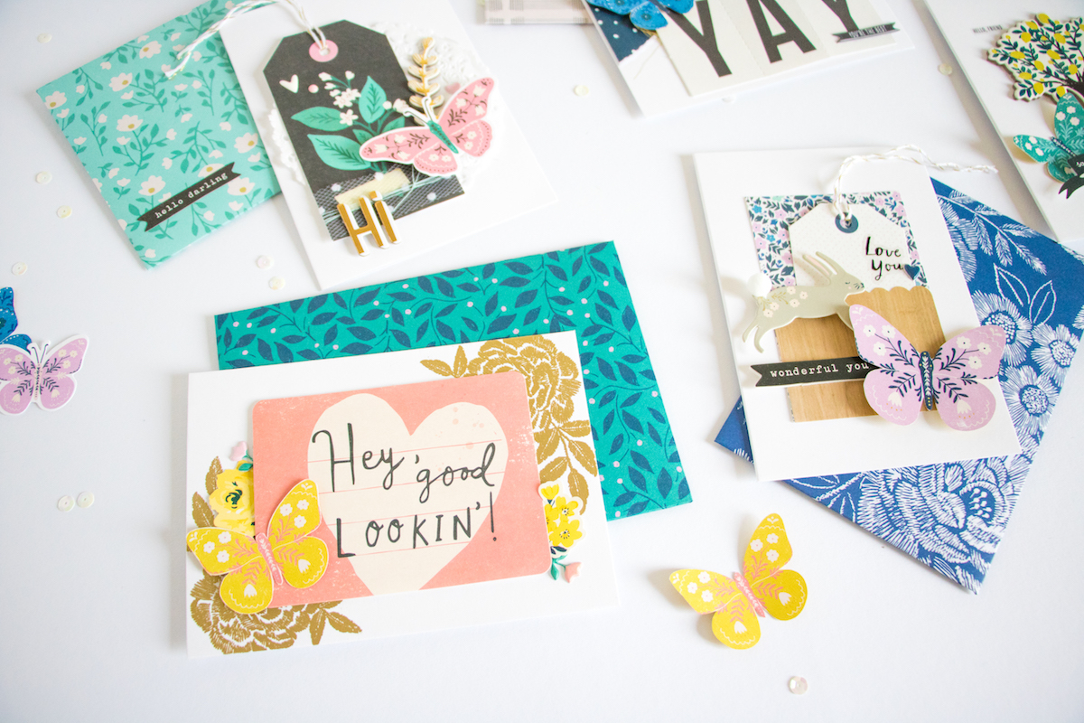 Willow Lane Cards by ScatteredConfetti. // #scrapbooking #cratepaper #maggieholmes