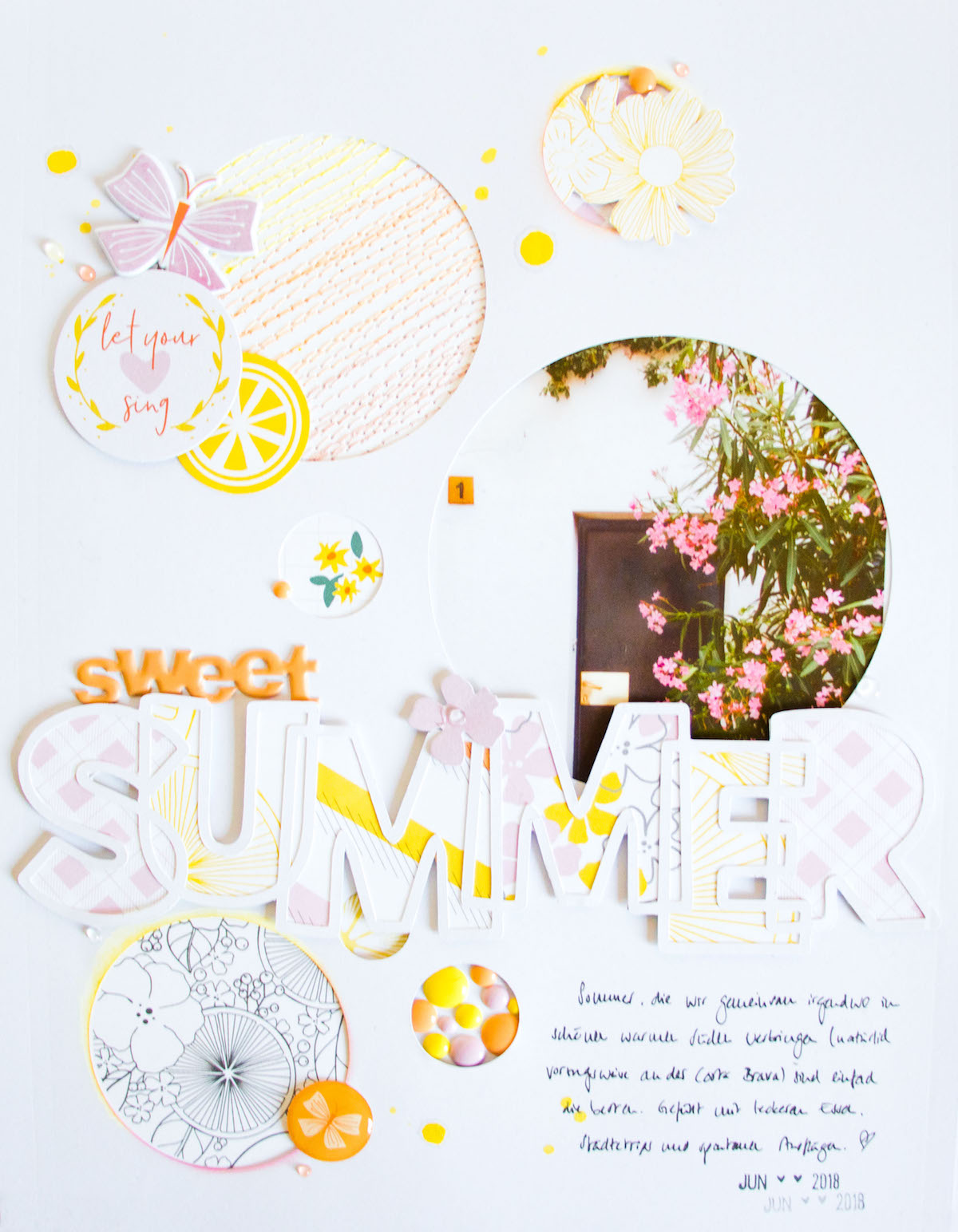 Sweet Summer by ScatteredConfetti. // #pinkfreshstudio #scrapbooking #scraplift