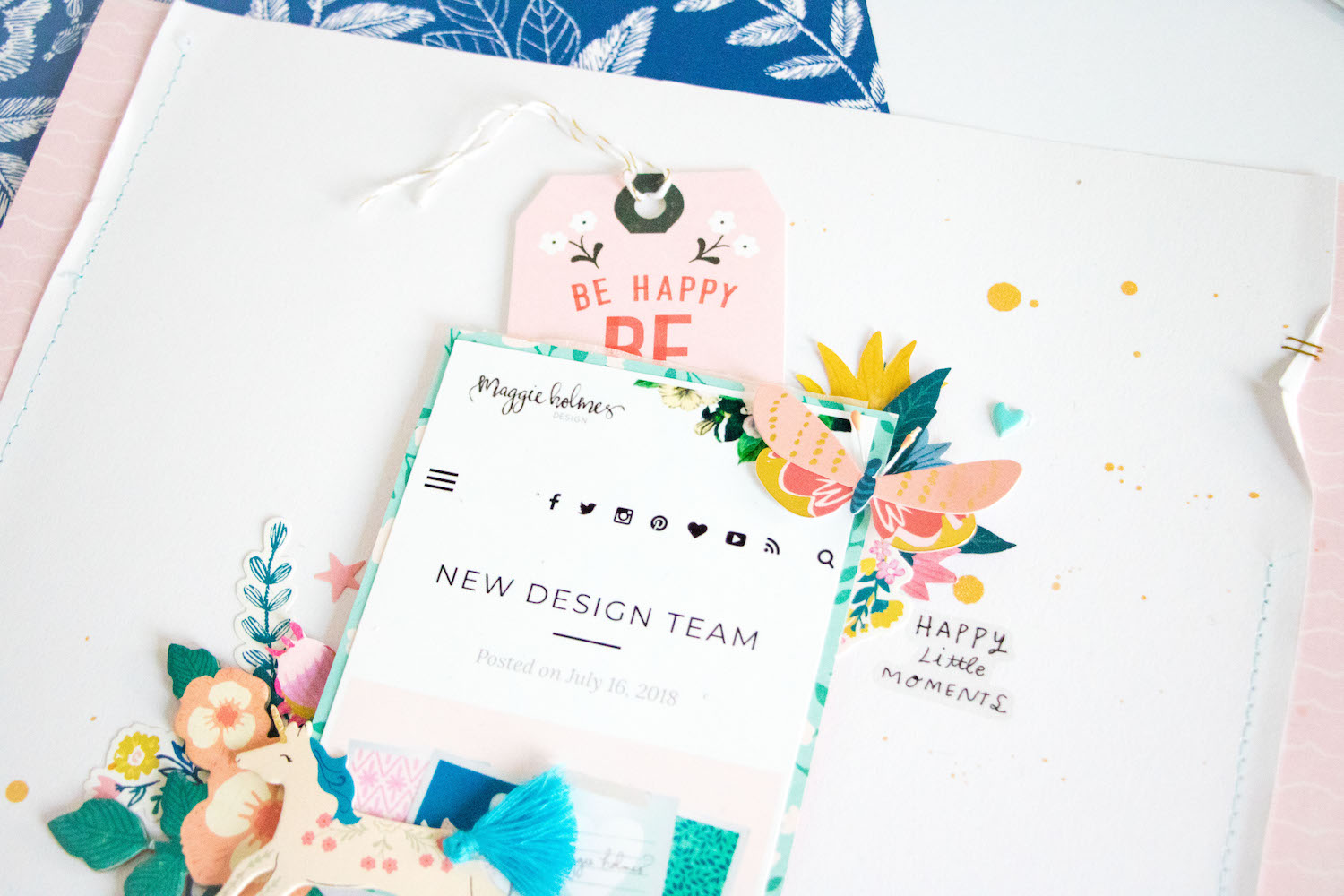 Scrapbook Ideas with Stickers » Maggie Holmes Design