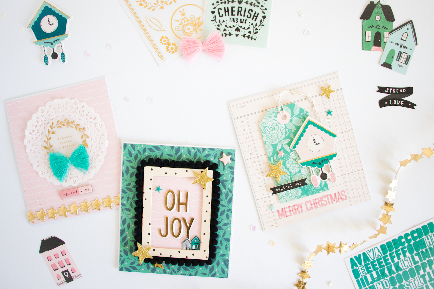 Christmas Cards by ScatteredConfetti. // #scrapbooking #cratepaper #maggieholmes