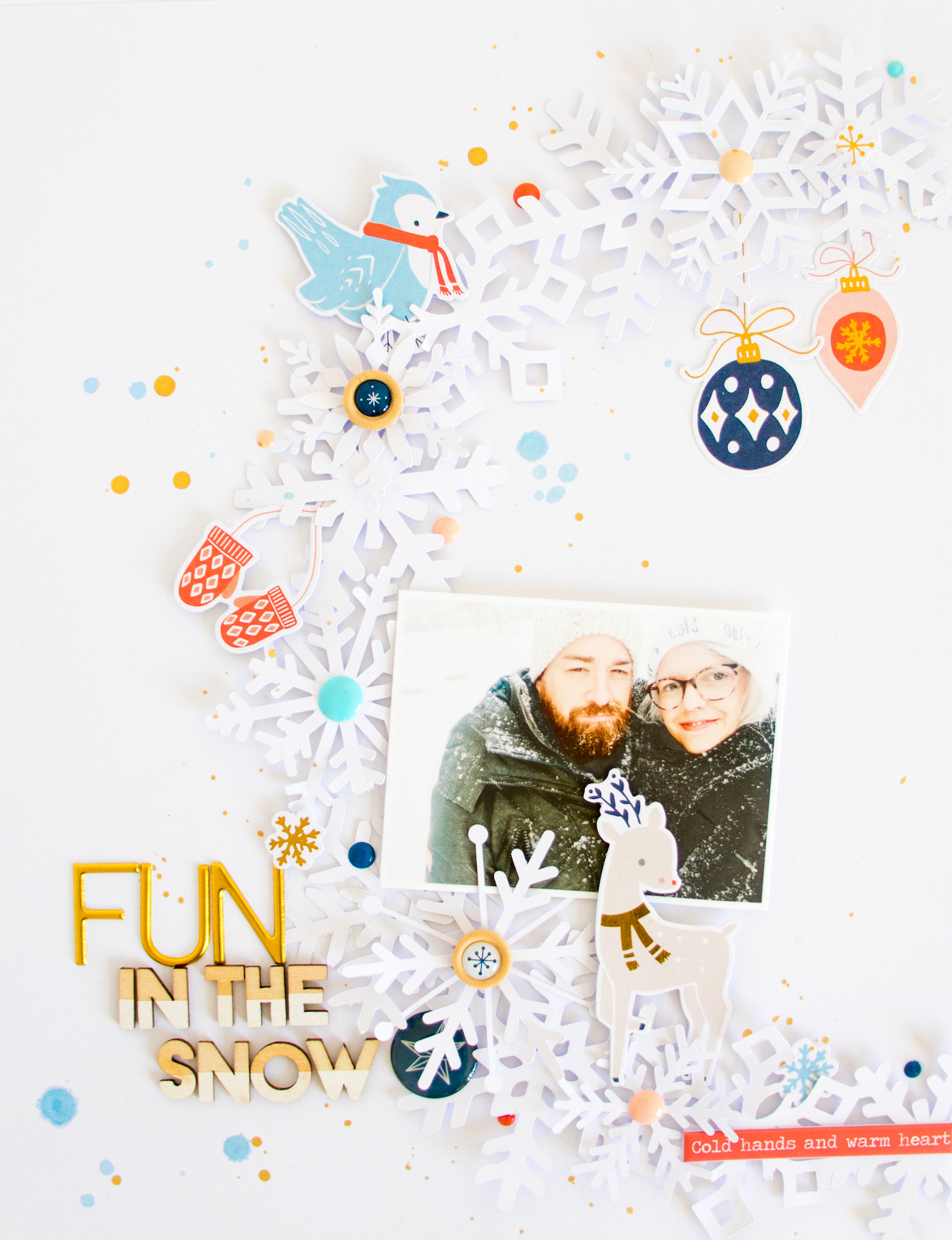 Fun in the Snow by ScatteredConfetti. // #scrapbooking #pinkfreshstudio