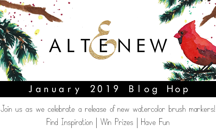 Altenew Watercolor Brush Blog Hop