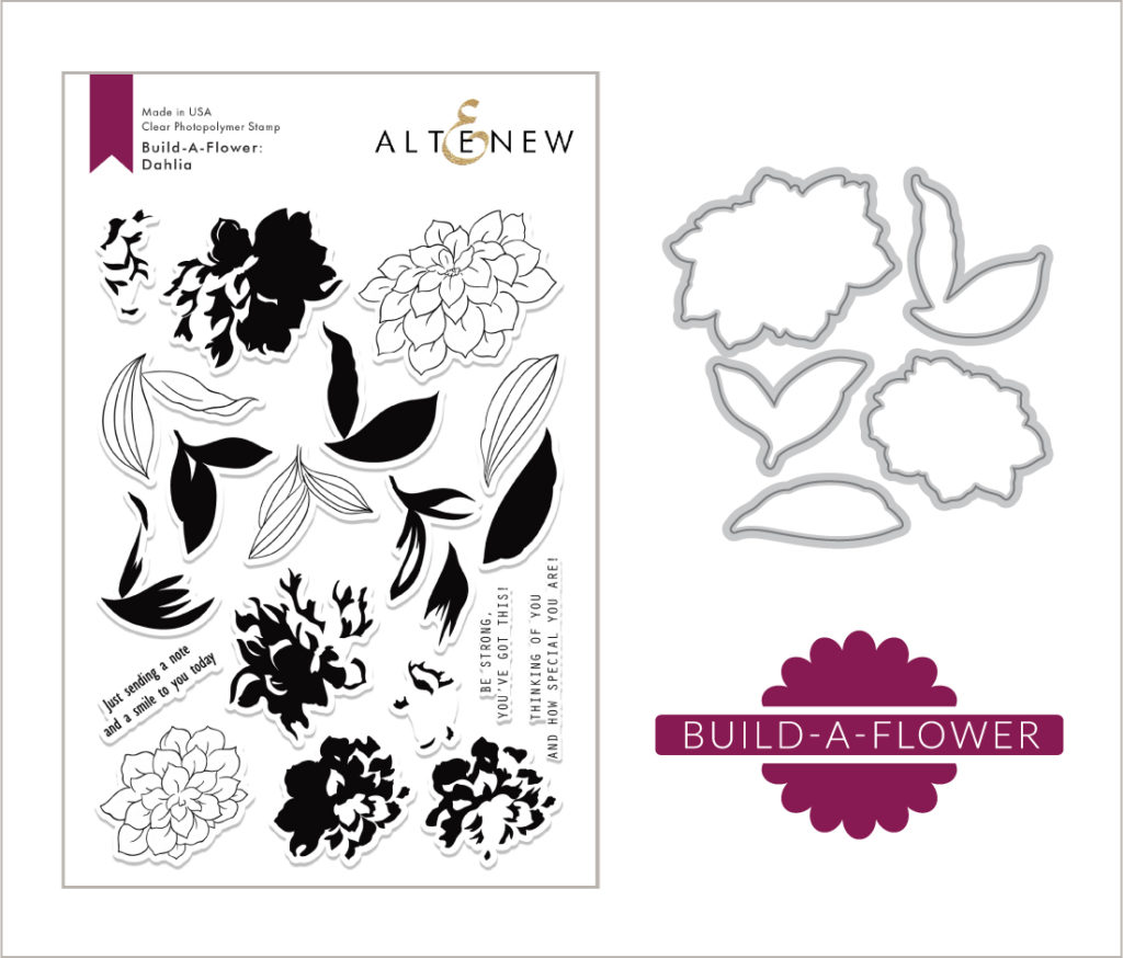 Altenew Build-a-Flower Dahlia stamp set