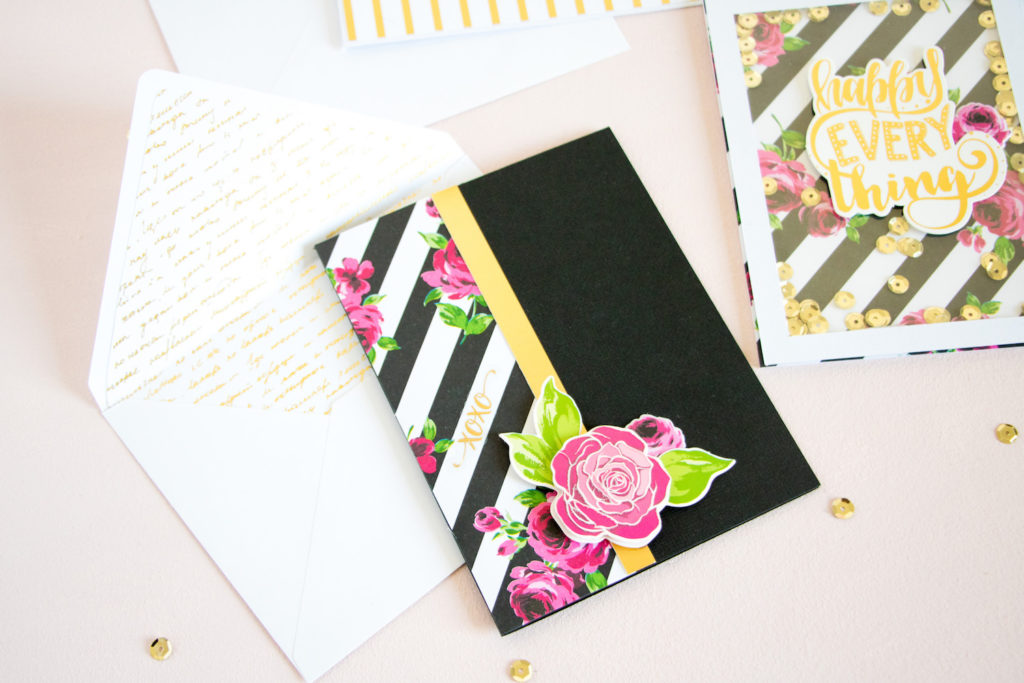 Cards by ScatteredConfetti with the Spellbinders Card Kit of the Month, Golden Swan. // #spellbinders #cardmaking