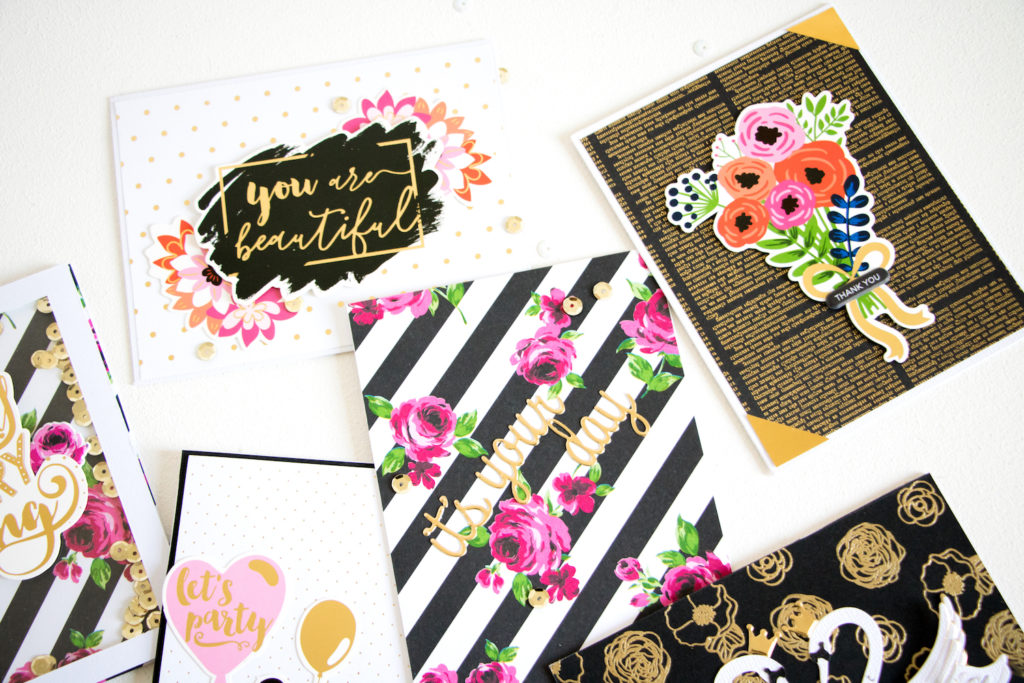 Cards by ScatteredConfetti with the Spellbinders Card Kit of the Month, Golden Swan. // #spellbinders #cardmakingCards by ScatteredConfetti with the Spellbinders Card Kit of the Month, Golden Swan. // #spellbinders #cardmaking