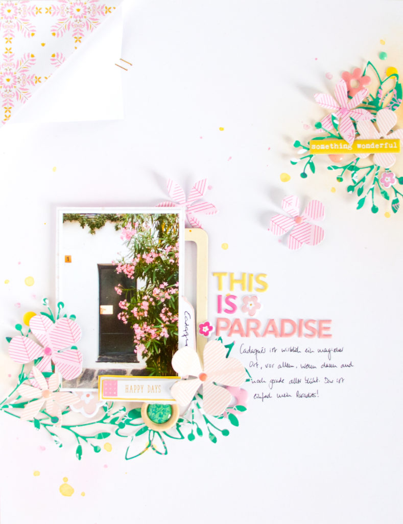 Paradise by ScatteredConfetti. // #pinkfreshstudio #joyfulday #scrapbooking