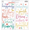 Pinkfresh Studio Joyful Day Puffy Stickers Phrases