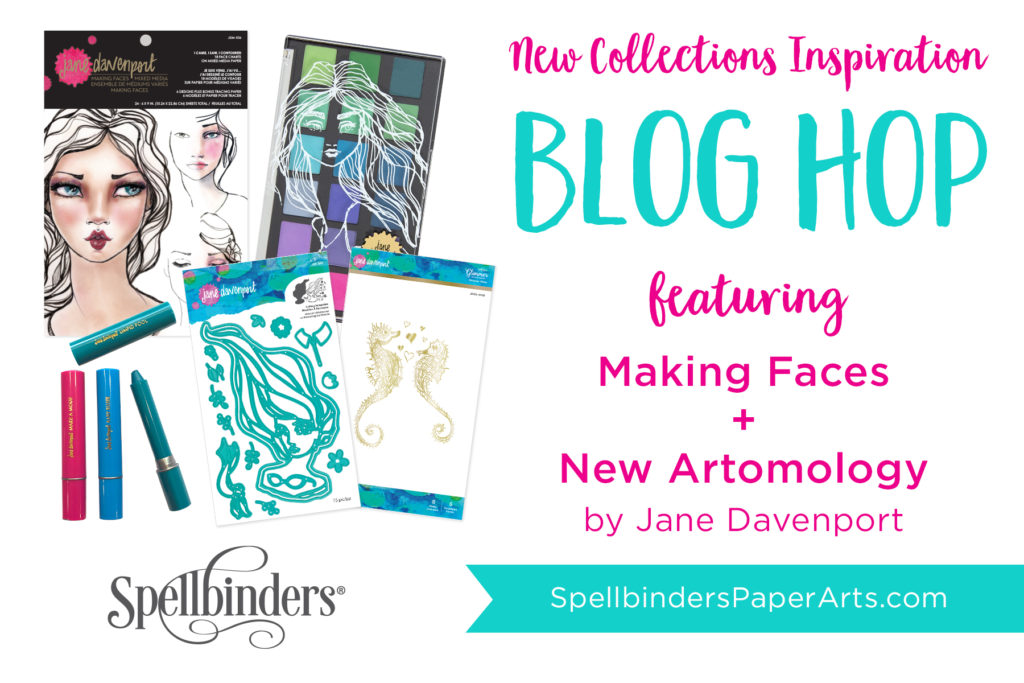 Spellbinders Jane Davenport Making Faces Blog Hop