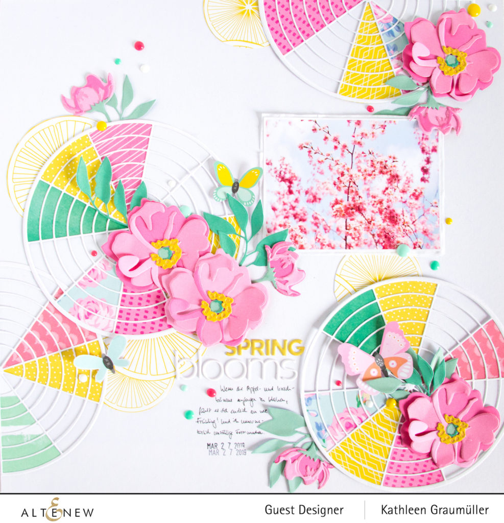 Spring Blooms by ScatteredConfetti. // #scrapbooking #altenew #diecutting