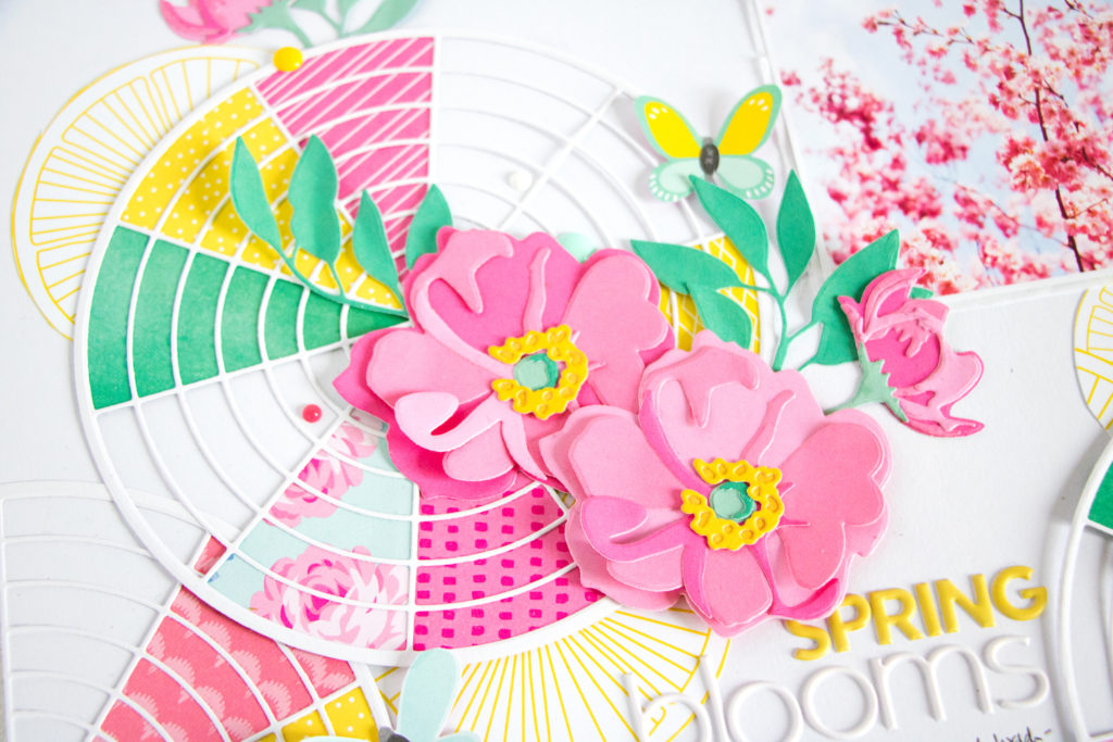 Spring Blooms by ScatteredConfetti. // #scrapbooking #altenew #diecutting