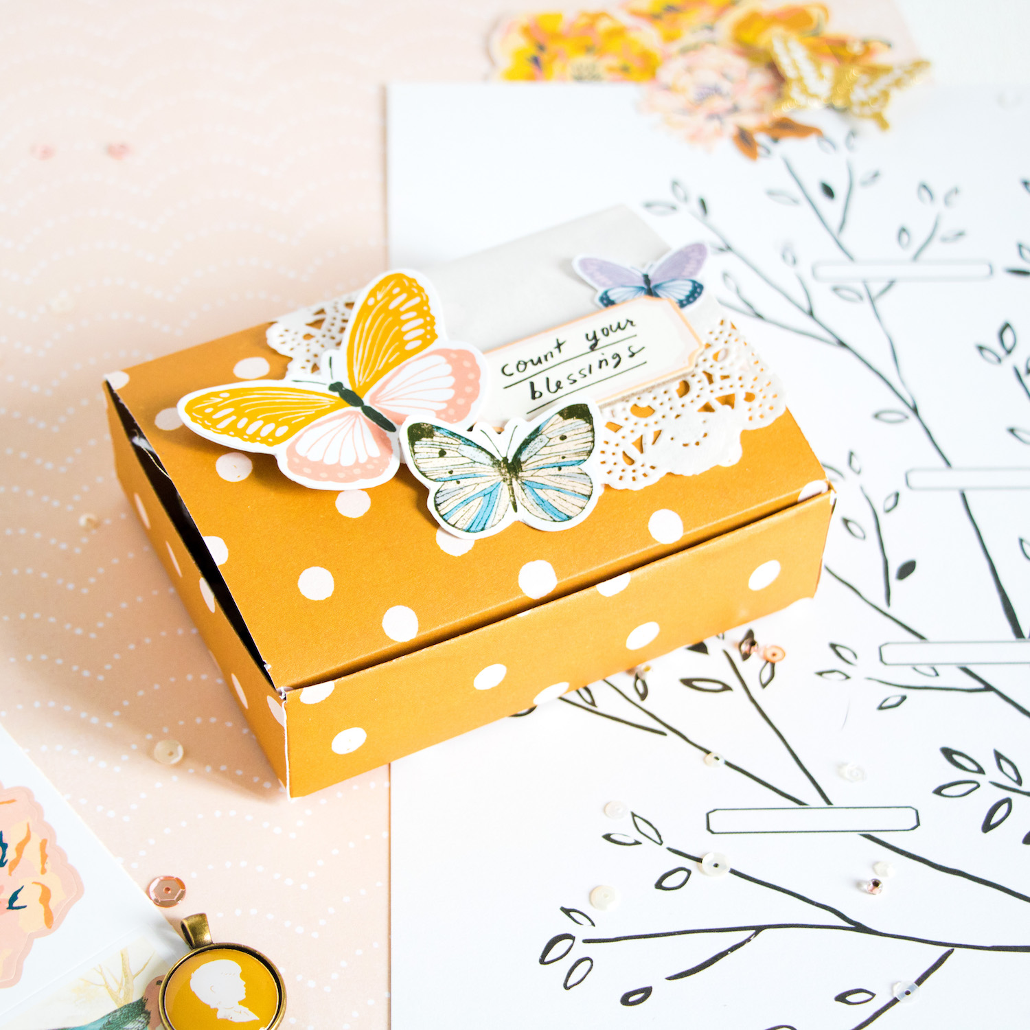 Mini Album in a Box by ScatteredConfetti. // #scrapbooking #cratepaper #maggieholmes