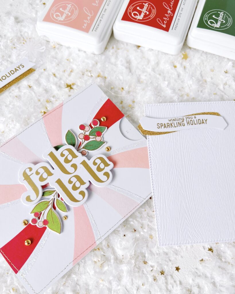 Christmas Card Pockets by ScateredConfetti. // #pinkfreshstudio