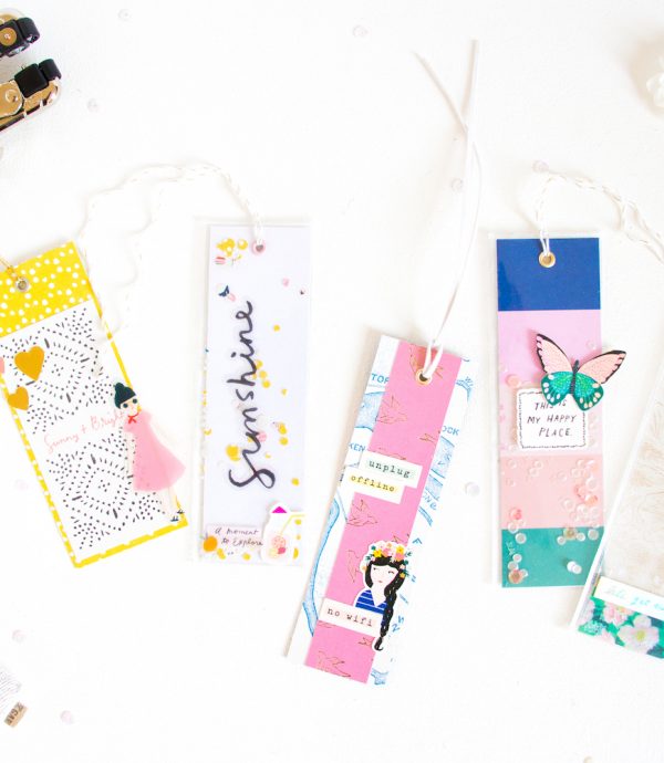 Sunny Days Bookmarks with Shaker Element by ScatteredConfetti. // #scrapbooking #diy #cratepaper #maggieholmes